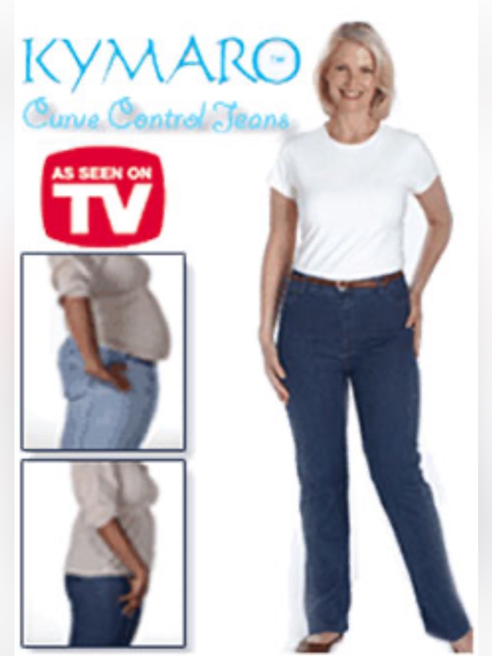 KYMAR Curve Control Jeans Classic Blue Size 13/14 29” inseam